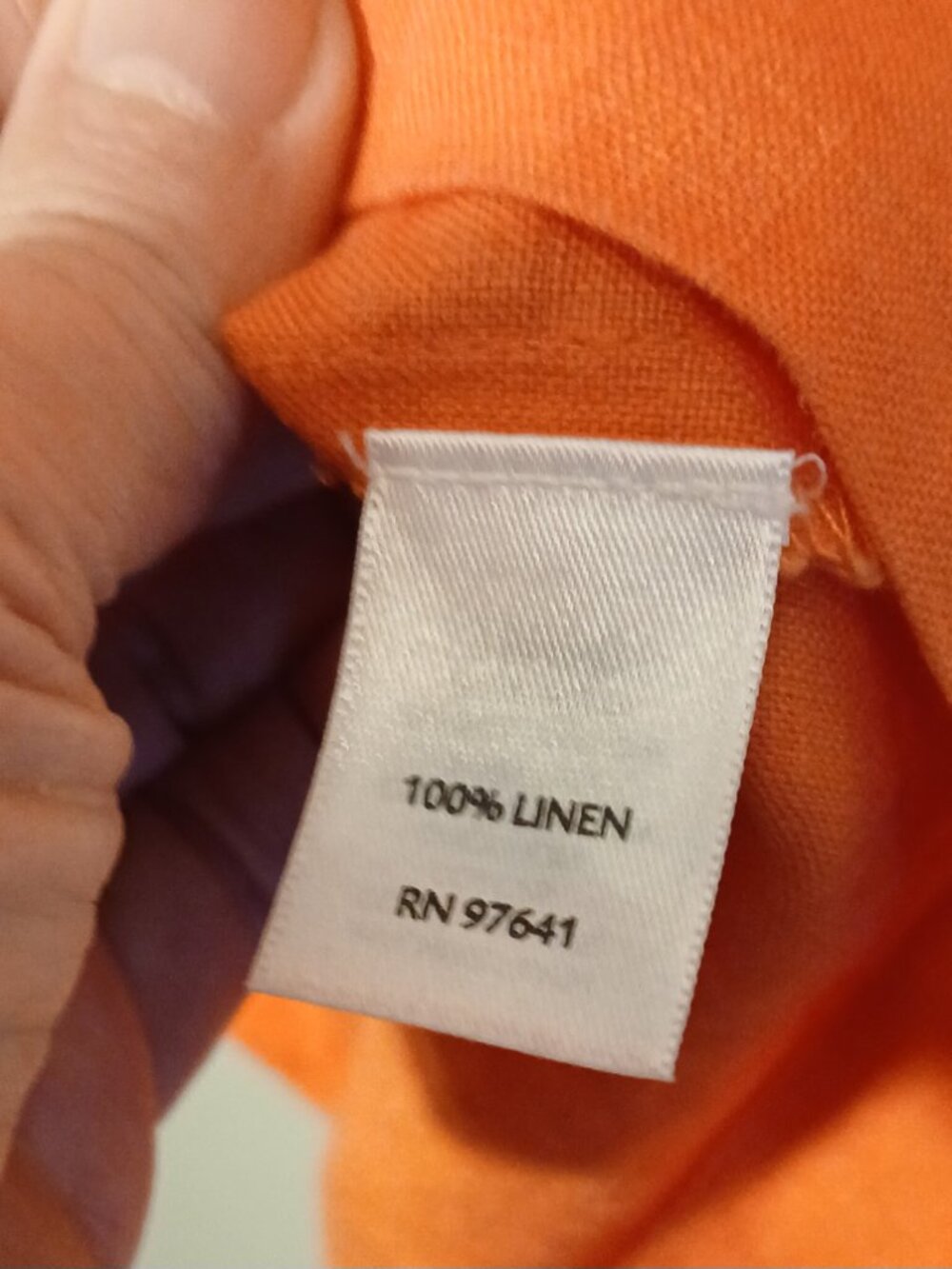 J Jill Women's Orange 100% Linen Sleeveless Shift Dress - Picture 9 of 9